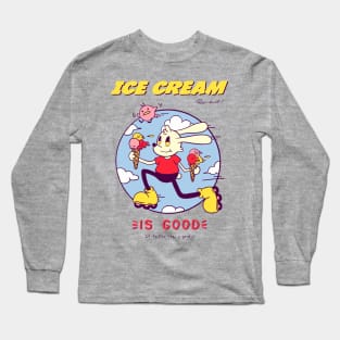 roller skates Ice Cream Long Sleeve T-Shirt